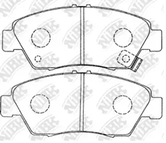 PN8264 NiBK Комплект тормозных колодок, дисковый тормоз PN8264 NiBK Комплект тормозных колодок, дисковый тормоз