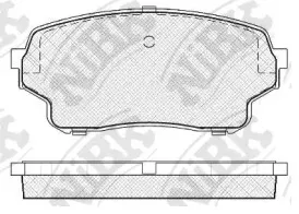 PN9806 NiBK Комплект тормозных колодок, дисковый тормоз PN9806 NiBK Комплект тормозных колодок, дисковый тормоз