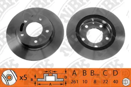 RN1062 NiBK Тормозной диск RN1062 NiBK Тормозной диск