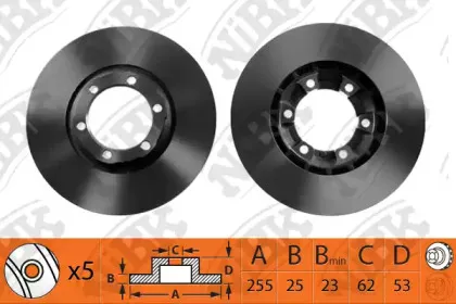 RN1532 NiBK Тормозной диск RN1532 NiBK Тормозной диск