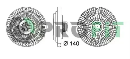 1720-3019 PROFIT Сцепление, вентилятор радиатора 1720-3019 PROFIT Сцепление, вентилятор радиатора