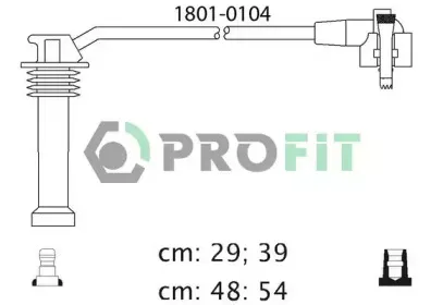 1801-0104 PROFIT Комплект проводов зажигания 1801-0104 PROFIT Комплект проводов зажигания
