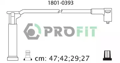 1801-0393 PROFIT Комплект проводов зажигания 1801-0393 PROFIT Комплект проводов зажигания