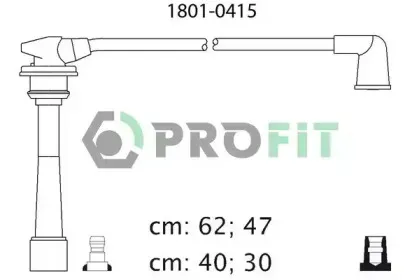 1801-0415 PROFIT Комплект проводов зажигания 1801-0415 PROFIT Комплект проводов зажигания