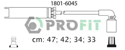 1801-6045 PROFIT Комплект проводов зажигания 1801-6045 PROFIT Комплект проводов зажигания