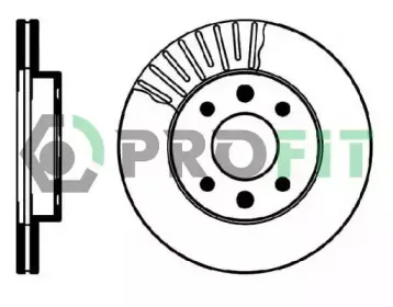 5010-0158 PROFIT Тормозной диск 5010-0158 PROFIT Тормозной диск