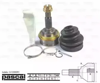 G12000PC PASCAL Шарнирный комплект, приводной вал G12000PC PASCAL Шарнирный комплект, приводной вал
