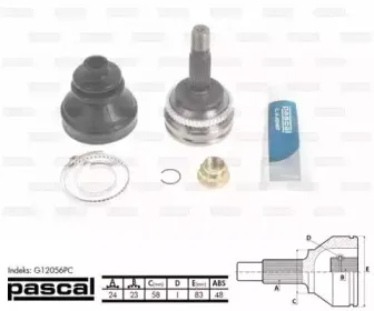 G12056PC PASCAL Шарнирный комплект, приводной вал G12056PC PASCAL Шарнирный комплект, приводной вал
