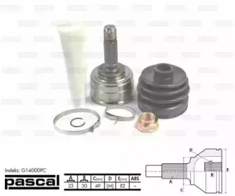 G14000PC PASCAL Шарнирный комплект, приводной вал G14000PC PASCAL Шарнирный комплект, приводной вал
