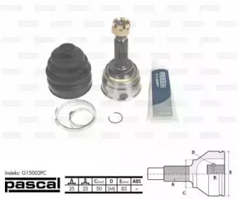G15002PC PASCAL Шарнирный комплект, приводной вал G15002PC PASCAL Шарнирный комплект, приводной вал