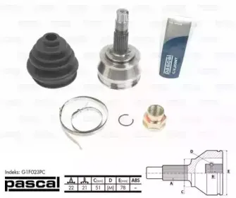 G1F023PC PASCAL Шарнирный комплект, приводной вал G1F023PC PASCAL Шарнирный комплект, приводной вал