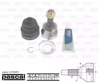 G1F030PC PASCAL Шарнирный комплект, приводной вал G1F030PC PASCAL Шарнирный комплект, приводной вал