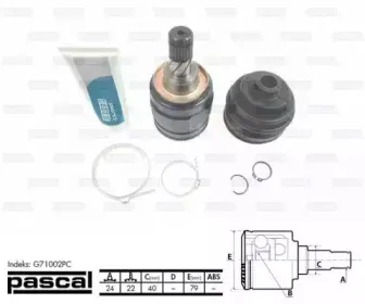 G71002PC PASCAL Шарнирный комплект, приводной вал G71002PC PASCAL Шарнирный комплект, приводной вал
