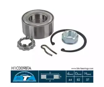 H1C009BTA BTA Комплект подшипника ступицы колеса H1C009BTA BTA Комплект подшипника ступицы колеса