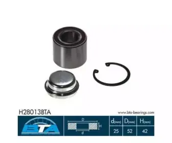 H28013BTA BTA Комплект подшипника ступицы колеса H28013BTA BTA Комплект подшипника ступицы колеса