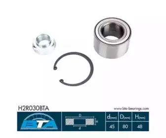 H2R030BTA BTA Комплект подшипника ступицы колеса H2R030BTA BTA Комплект подшипника ступицы колеса