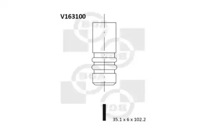 V163100 BGA Впускной клапан V163100 BGA Впускной клапан