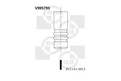 V995793 BGA Впускной клапан V995793 BGA Впускной клапан