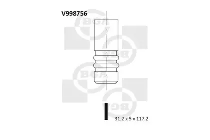 V998756 BGA Впускной клапан V998756 BGA Впускной клапан