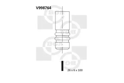 V998764 BGA Впускной клапан V998764 BGA Впускной клапан