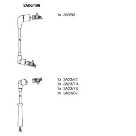 3A00109 BREMI Комплект проводов зажигания 3A00109 BREMI Комплект проводов зажигания