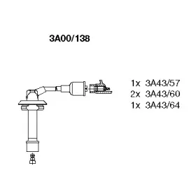 3A00138 BREMI Комплект проводов зажигания 3A00138 BREMI Комплект проводов зажигания