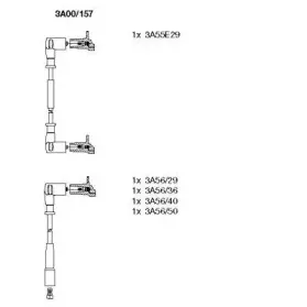 3A00157 BREMI Комплект проводов зажигания 3A00157 BREMI Комплект проводов зажигания