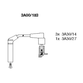 3A00183 BREMI Комплект проводов зажигания 3A00183 BREMI Комплект проводов зажигания
