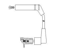 3A3014 BREMI Провод зажигания 3A3014 BREMI Провод зажигания