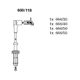 600118 BREMI Комплект проводов зажигания 600118 BREMI Комплект проводов зажигания