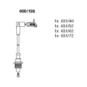 600138 BREMI Комплект проводов зажигания 600138 BREMI Комплект проводов зажигания