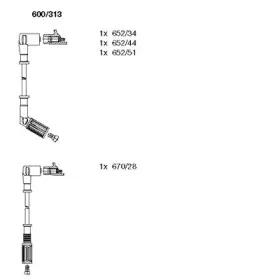 600313 BREMI Комплект проводов зажигания 600313 BREMI Комплект проводов зажигания