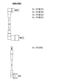600345 BREMI Комплект проводов зажигания 600345 BREMI Комплект проводов зажигания