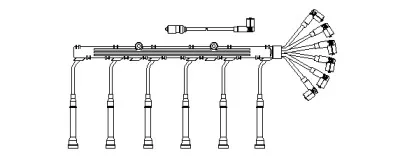 706100 BREMI Комплект проводов зажигания 706100 BREMI Комплект проводов зажигания