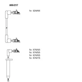 800217 BREMI Комплект проводов зажигания 800217 BREMI Комплект проводов зажигания