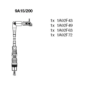 9A15200 BREMI Комплект проводов зажигания 9A15200 BREMI Комплект проводов зажигания