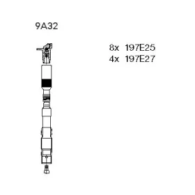 9A32 BREMI Комплект проводов зажигания 9A32 BREMI Комплект проводов зажигания