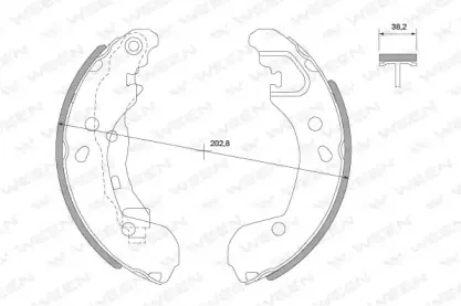 152-2048 WEEN Комплект тормозных колодок 152-2048 WEEN Комплект тормозных колодок