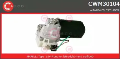 CWM30104AS CASCO Двигатель стеклоочистителя CWM30104AS CASCO Двигатель стеклоочистителя