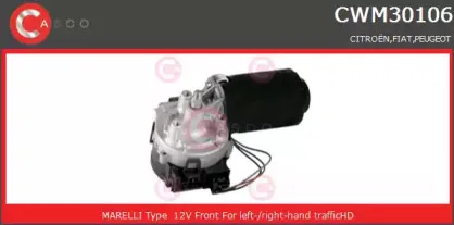 CWM30106AS CASCO Двигатель стеклоочистителя CWM30106AS CASCO Двигатель стеклоочистителя