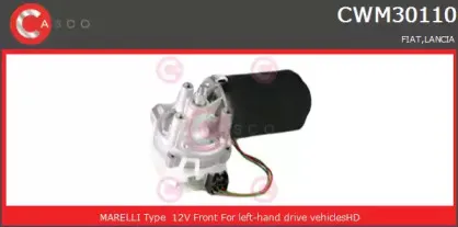 CWM30110AS CASCO Двигатель стеклоочистителя CWM30110AS CASCO Двигатель стеклоочистителя