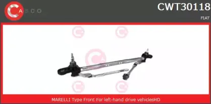CWT30118GS CASCO Система тяг и рычагов привода стеклоочистителя CWT30118GS CASCO Система тяг и рычагов привода стеклоочистителя