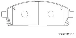 KD1735 ASIMCO Комплект тормозных колодок, дисковый тормоз KD1735 ASIMCO Комплект тормозных колодок, дисковый тормоз