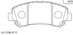 KD1744 ASIMCO Комплект тормозных колодок, дисковый тормоз KD1744 ASIMCO Комплект тормозных колодок, дисковый тормоз