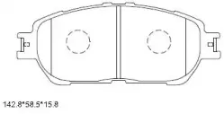 KD2639 ASIMCO Комплект тормозных колодок, дисковый тормоз KD2639 ASIMCO Комплект тормозных колодок, дисковый тормоз