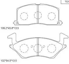 KD2730 ASIMCO Комплект тормозных колодок, дисковый тормоз KD2730 ASIMCO Комплект тормозных колодок, дисковый тормоз
