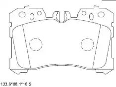 KD2778 ASIMCO Комплект тормозных колодок, дисковый тормоз KD2778 ASIMCO Комплект тормозных колодок, дисковый тормоз