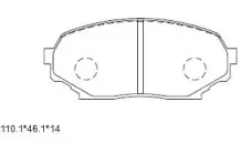 KD4703 ASIMCO Комплект тормозных колодок, дисковый тормоз KD4703 ASIMCO Комплект тормозных колодок, дисковый тормоз