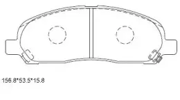 KD4705 ASIMCO Комплект тормозных колодок, дисковый тормоз KD4705 ASIMCO Комплект тормозных колодок, дисковый тормоз