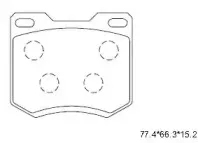 KD6741 ASIMCO Комплект тормозных колодок, дисковый тормоз KD6741 ASIMCO Комплект тормозных колодок, дисковый тормоз